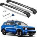 300lbs Roof Rack Cross Bars Compatible with Kia Sorento and Sorento Hybrid 2021-2026 with Flush Rails, Heavy Duty Lockable Aluminum Roof Rails Crossbars Cargo Bars Rooftop Carrier Luggage