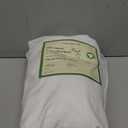 LANE LINEN 100% Organic Cotton Fitted Sheet Queen, 15" Deep Pocket Snug Fit Fully Elasticized Naturally Temperature Regulating Soft & Comfy Deep Pocket Queen - White (+Pillowcases)