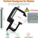 ovsor Truck Topper Clamps - 4 Pack Mounting Clamps for Truck Bed and Canopy for Dodge Dakota Ram 1500 2500 3500, F150 F250(4, Black)