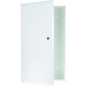 42" Structured Media Enclosure with Hinged Cover Lock, 20 Gauge CRS, Versatile Mounting