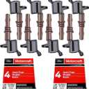 MAS Set of 8 Ignition Coils Brown Boots DG521 and Motorcraft SP-509 Spark Plugs Compatible with Ford Expedition F-150 F-250 F-350 F-450 F-550 F53 4.6L 5.4L C1659