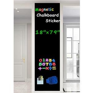 Magnetic Surface Chalkboard Contact Paper, Peel and Stick, Adhesive Backing, Blackboard Wallpaper (18  79 Inch)