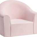 ALIMORDEN Adorable Toddler Chair, Snuggly Soft Foam Seat for Little Ones with Removable Washable Cover - Small Kids Reading Couch, Pink