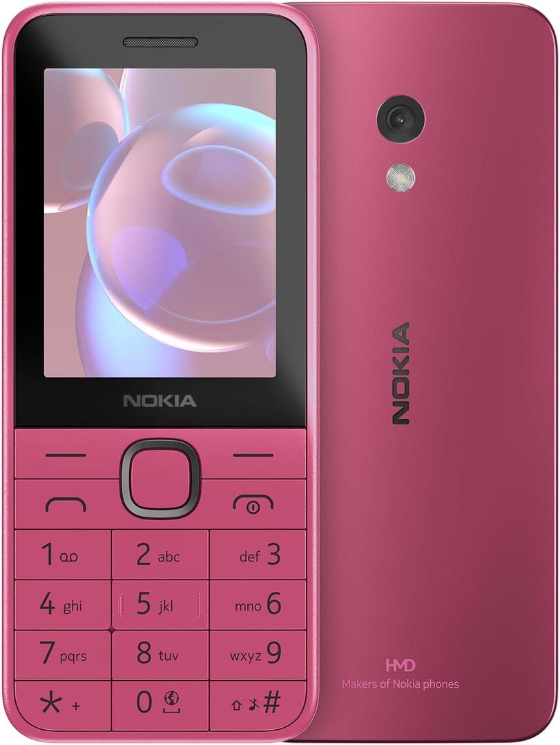 Nokia 225 4G (2024) | Dual SIM | GSM | Unlocked | International Version | Pink