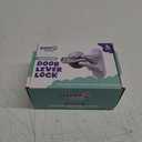 Door Lever Locks (4 Pack) - Prevents Toddlers from Opening Doors - Durable ABS with 3M Adhesive - Easy One-Hand Operation for Adults, No Tools Needed (White)