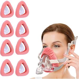 8 Pack Pink Intended for CPAP Mask Liners,Cool and Silk Feel Cover One Size Compatible with Most Full Face Style CPAP Mask Improve The Comfort of Wearing The Mask CPAP Mask)
