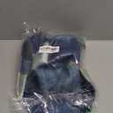 Tie Dye Denim Patchwork Cowboy Hat for Women Men Western Wide Brim Costume Party Hat (7-7 1/4, Dark Blue)