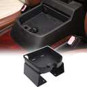 Center Console Lock Safe Box Compatible with Cadillac Escalade 2007-2014,Aluminum Alloy Armrest Lockbox with 3 Digit Combo Code Lock Storage Interior Organizer Security (Black)