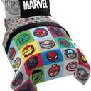 Marvel Avengers Pop 7 Piece Queen Size Bed Set - Includes Comforter & Sheet Set