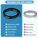 Storm Door Sweep for Larson & Pella CH9030501, Rubber Seal Weather Stripping for Vinyl & Metal Doors