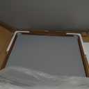 LOAAO 24X32 Inch Bathroom Mirror with Wood Grain Colored Metal Frame, Rounded Rectangle Metal Framed Bathroom Mirror, Anti-Rust, Hangs Horizontally or Vertically