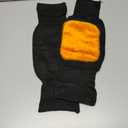 Unisex Cashmere Knee Brace Pads Knee Warmers Thicken Lengthen Breathable Elastic Knees Sleeves Support Protector (Black)