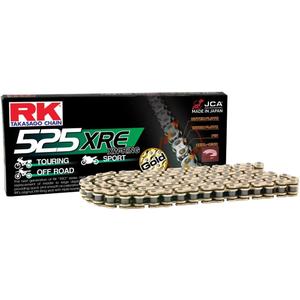 RK Racing Chain GB525XRE-114 Gold 114 Link XW-Ring Chain with Connecting Link