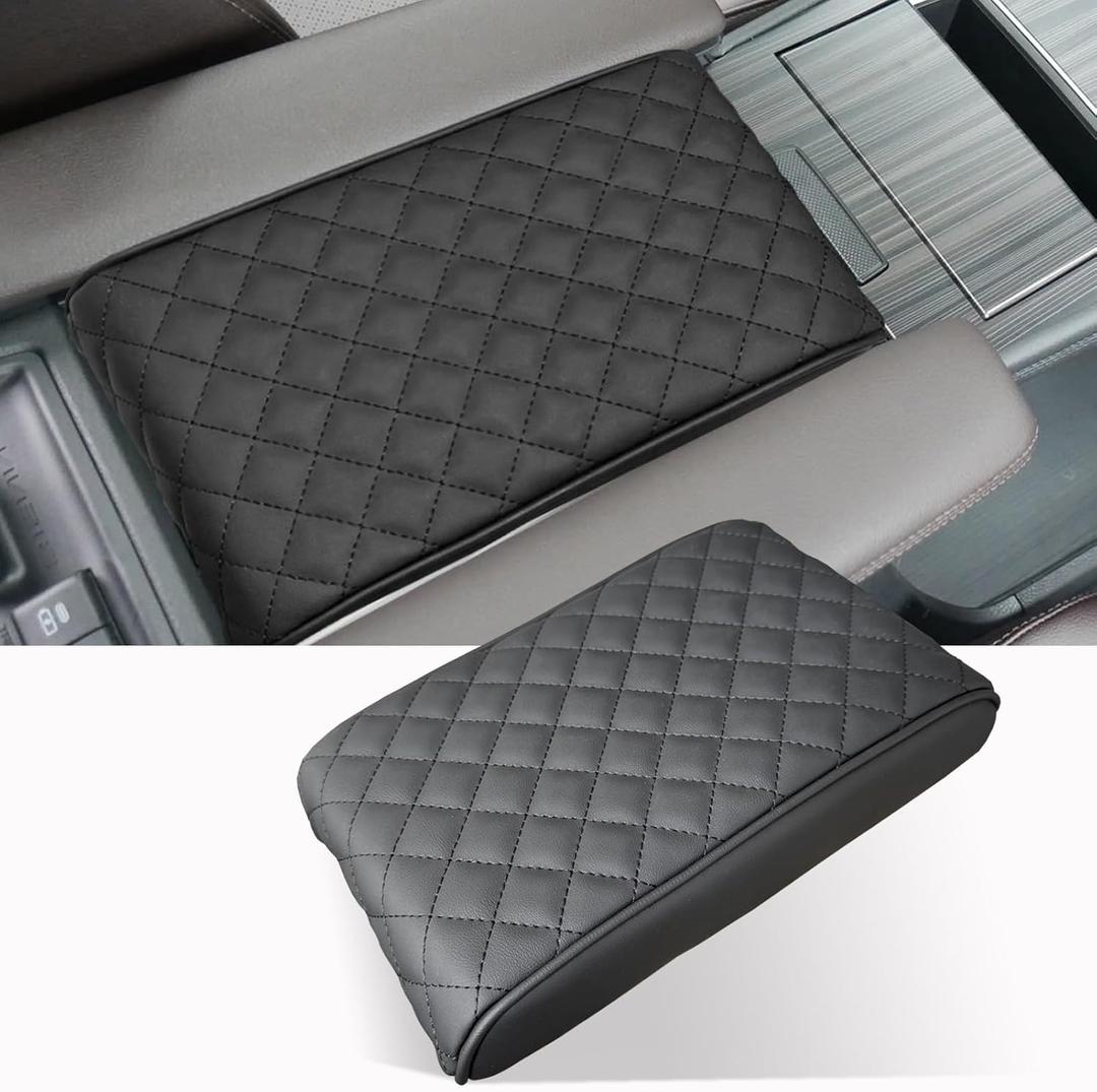Center Console Cover for Toyota Sienna 2021-2025 2026 - Premium PU Leather Armrest Pad with Extra Padding, Scratch-Resistant & Stylish for Sienna 2021-2024 2025 2026 Interior Accessories