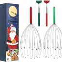 20 Fingers Scalp Massager, Head Scratcher Back Massage for Body Stress Relax, Stocking Stuffers for Men Women Adults, with Christmas Gift Box