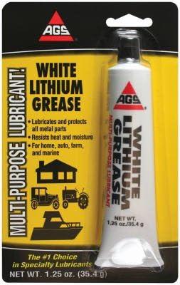 AGS WL-1H White Lithium Grease, 1.25 oz. - Quantity 12
