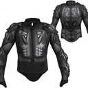 Adult Motorcycle Protective Jacket and Knee Pads, Motorcycle Accessories, Back Spine Chest Protector, Full Body Chest Armor for Motocross Dirt Bike Gear(XXL)