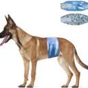 Dono Dog Diapers Male Disposable Male Dog Wraps, 48 Count Wider Doggie Puppy Diapers, Male Belly Bands, Super Absorbent, Leak-Proof Fit, Excitable Urination, Incontinence, L (Large (25-32inch))