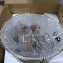 Klgxnrd Brushed Gold Pendant Lights Kitchen Island, Drum Fabric Chandelier, 12.5”