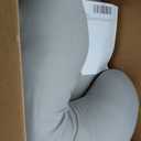 Momcozy Pregnancy Pillows for Sleeping, U Shaped Full Body Pillow for Pregnancy Women with Removable Jersey Cotton Cover, 57 Inch Maternity Pillow, Grey