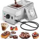 Dyna-Living Chocolate Melting Pot 2-Tanks Chocolate Tempering Machine
1000W Chocolate Melter Pot for Melting Chocolate Candy, Electric Chocolate Warmer Pot for Home, Easy to Clean
