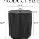 Umbrella Table with Hole, Umbrella Stand Table, Black