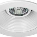 NICOR Lighting 4 inch White Recessed Baffle Trim for MR16 Bulb (14002)