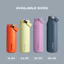 STANLEY IceFlow Flip Straw 2.0 Water Bottle 36 OZ | Built-In Straw with Larger Opening | Lightweight & Leak-Resistant | Insulated Stainless Steel | BPA-Free | Mist