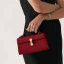 Clutch Purses for Women - Small Purse Top Handle - Evening Bag - Adjustable Crossbody Handbag - Trendy PU Leather