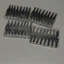 32 Pcs 3.5 Inch Black Finial Christmas Ornaments Vintage Glitter Matte Shatterproof Plastic Retro Hanging Christmas Finials Ornaments for Xmas Tree Party Holiday