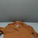 HOTOUCH Womens Linen Button Down Shirt Casual Long Sleeve Cotton Blouse Loose Fit Collared Work Gauze Tops with Pocket M 