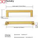 homdiy 5 Pack 5 Inch Gold Cabinet Handles Gold Kitchen Cabinet Handles