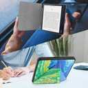 Case Compatible with 8" Kobo Forma(Model N782, 2018 Release Version), Includes a Screen Protector - Premium PU Leather Cover with Auto Sleep/Wake (One Size, Green Wheat Field)