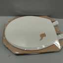 Mayfair Cassel Slow Close Toilet Seat, Easy Clean, Non Slip Premium Wood Seat, Easy Install, Made in USA, Round, Biscuit