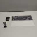 seenda Rechargeable Wireless Keyboard Mouse, Ultra Thin Low Profile Wireless Keyboard and Mouse with Number Pad, Quiet Portable Combo Compatible for Windows XP/7/8/10/11/11 Pro, Black and Grey