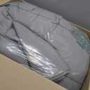 HIG Reversible Lightweight Comforter - All Season Down Alternative Summer Duvet Insert Blue Quilted Bedding Comforter with Corner Tabs Twin/Twin XL Size Aqua Blue/Light Grey