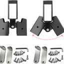 2 PCS AR500 Steel 2x4 Target Stand Brackets, High Strength Welded Construction Target Hanger/Holder, Spare Part, Heavy Duty A-Frame Swing Sets Brackets, Adjustable Legs for 2x4 Wood Board