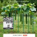 VEVOR Garden Stakes, 50 Pack, 57.28 inch, Plastic Coated Metal Tomato Stakes, Garden Sticks for Plants Support, with Pointed End and Non-Slip Bumps for Growing Climbing Plants, Outdoor Vegetables