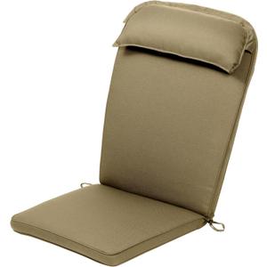 Plant Theatre Adirondack Chair Cushion - High Back Patio Chair Cushion for Outdoor Furniture - Outdoor Chair Cushions for Rocking Chairs, Front Porch, Yard and Lawn Furniture (49" x 22") (Warm Beige)