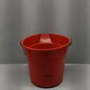 Winco Heavy-Duty Plastic Bucket/Utility Pail with Pour Spout, 10 Quarts, Red