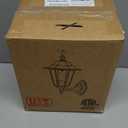 WISBEAM Outdoor Wall Lantern, Black Wall Sconce for House Porch Lighting Fixture, E26 Base 60W Max, Metal Housing Plus Glass, Wet Location Rated, ETL Qualified, Bulbs not Included (1 Pack)