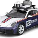 BBURAGO - 1/24 Racing - 2023 Porsche 911 Dakar - New 2024: Metal Racing Vehicle - Interior Details - Opening Doors and Hood - Scale 1/24., B18-28029