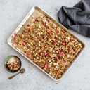 Nordic Ware Naturals Half Sheet - USA Made Aluminum Commercial Quality Sheet Pan for Baking or Roasting, Encapsulated Galvanized Steel Rim Prevents Warping, 1-Pack