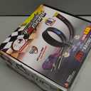 Flexible Race Track Toys for Kids 15 Ft with 4 Cars & Suction Cups, Portable Double Lane Racetrack Compatible with Hot Wheels & 1/64 Diecast Cars, Fun Car Ramp Track Set for Ages 3+(Black & Red)