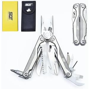 SQT2048-A 19-in-1 Multitool, Gifts for Men, Foldable & Self-Locking, Professional Multitool for DIY, Outdoor Camping, and Home Repairs...