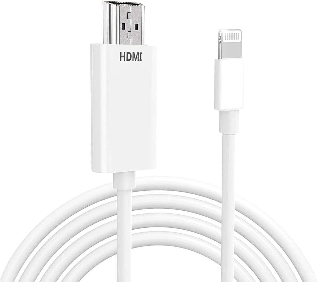 [Apple MFi Certified Lightning to HDMI Cable for TV Digital AV Adapter 1080P HD Video Sync Screen Connector Compatible for iPhone 14 13 12 Pro Max to TV Projector Monitor