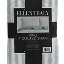 Ellen Tracy King 1 Quilted Sham, 20x36 in, 100% Polyester