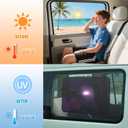 ZATOOTO Static Cling Car Window Shades 6Pack, Side Window Sun Shade Sun Blocker for Baby Car Windshield Sunshade for DriverReinforced FrameAnti-Glare (15.7 * 7'', 15.7 * 13.8'', 20.9 * 13.8'') (6pcs set)