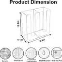 Coffee Cup Dispenser for Counter, Disposable Lid Holder Organizer With 2 Compartments, Countertop or Wall Mount, Paper Cups, Straws, Coffee Bar Set Up, Bathroom Holder, Party Supplies