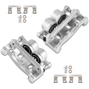 Front Brake Caliper Kit Right + Left Assembly w/Bracket 18B4918 18B4919 Compatible for Chevy Silverado Suburban Avalanche Tahoe Escalade Yukon 2005-2008 (Set of 2)